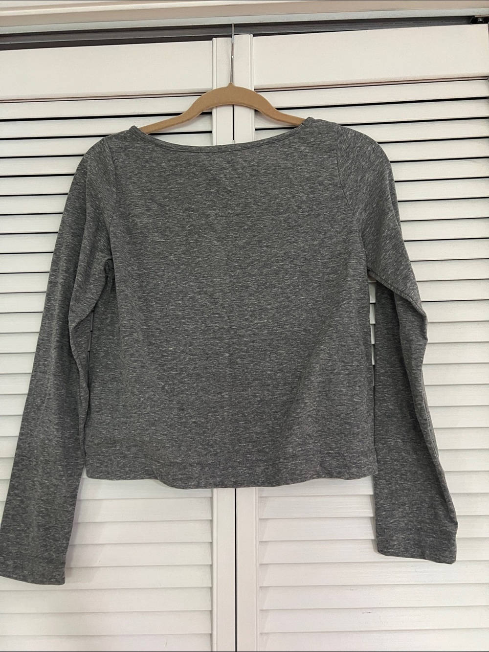 NWT Perfectwhitetee parker crispy cotton long sleeve boat neck top medium - Picture 5 of 9